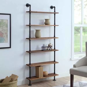 Antique design metal & wood <b>storage</b> shelving <b>rack</b> bulk quantity wholesale for home hotels and restaurant <b>kitchen</b> living room - Product Image 5