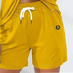 Conjunto de Shorts para Mujer, Diseño Más Reciente, Más Vendido, Sólido, con Cordones, Capucha, 100% Algodón, Felpa, Secado Rápido, Transpirable - Product Image 6