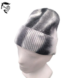 หมวกถักผู้ชายผู้หญิงหมวกสำหรับผู้ใหญ่หมวกไหมพรมมัดย้อมฤดูหนาว - Product Image 2