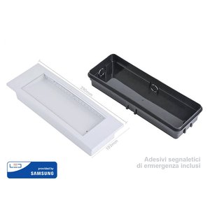 Plafoniera di emergenza lampada LED 3.8W SA e SE modalità incasso e soffitto di montaggio IP20 6000K 5 ore di durata della batteria con SMD- - Product Image 1