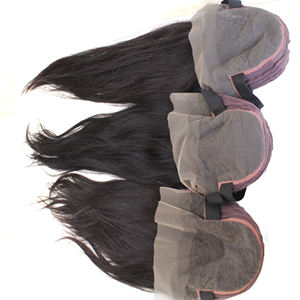 Perruques frontales en cheveux vierges vietnamiens 3 faisceaux avec perruque droite de style afro en dentelle HD avec vague naturelle et dentelle transparente - Product Image 4