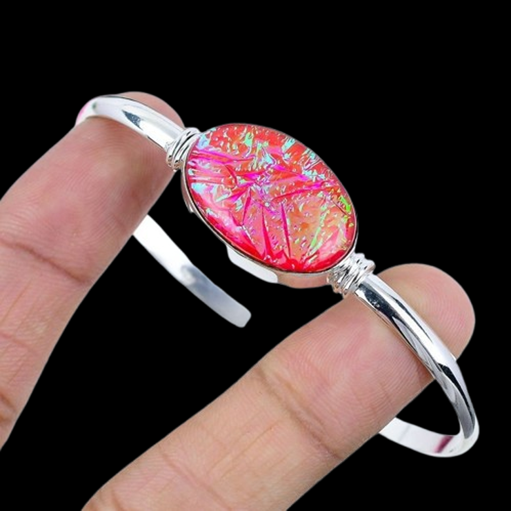 Pink Triplet Fire Opal