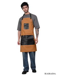 Delantal de cocina de tela vaquera resistente al aceite, impermeable y transpirable, delantal de lona al por mayor de La India - Product Image 6