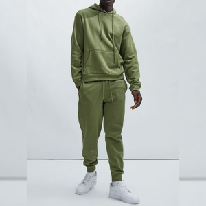 Ropa de hombre pulóver chándales personalizado serigrafiado traje de jogging al por mayor personalizado pesado algodón polar chándales de hombre - Product Image 4