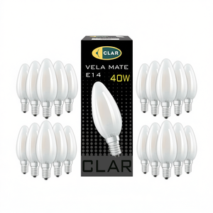 Clear Candle Style LED <b>Bulb</b> E14 40W - Product Image 2