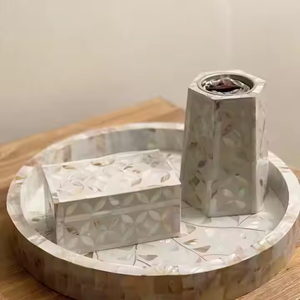 Pas cher Mabkhara os incrustation brûleur 2025 nacre incrustation Bakhoor vadrouille plateau Medkhan résine boîte brûleur Mubkhar acrylique boîte - Product Image 3