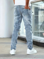 Jean en denim pour homme du Bangladesh, tissu adouci, haute qualité, coupe droite, coupe régulière, respirant, coupe-vent, écologique, taille moyenne