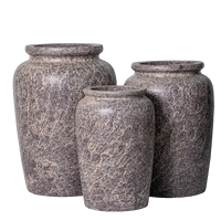 Pot et jardinières en céramique simple de vase de fleur d'OEM conçus pour la décoration extérieure de plancher de table de maison et de jardin fabriquée au Vietnam