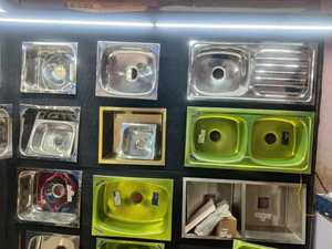 Évier de cuisine double simple de style moderne personnalisé en acier inoxydable fini satiné fait à la main pour restaurant, café, hôtel, laboratoire - Product Image 4