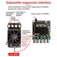 ZK-ST21 BT 5.0 Subwoofer Amplifier Board 100W*2+200W 2.1 Channel Power Audio Stereo Bass AMP TPA3221