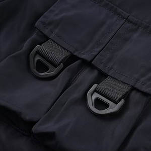 Chaqueta Cargo de Invierno Impermeable de Lona con Múltiples Bolsillos para Hombre, Chaqueta Cargo de Color Sólido para Senderismo y Pesca - Product Image 5