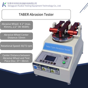 TABER Testeur d'<span class=keywords><strong>abrasion</strong></span>/Testeur de résistance à l'<span class=keywords><strong>abrasion</strong></span>, pour les tests d'<span class=keywords><strong>abrasion</strong></span> du cuir, du caoutchouc, du plastique, du textile et du revêtement - Product Image 1