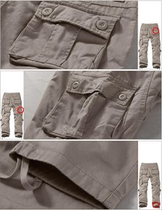 Men's Lightweight High Cotton Canvas Ripstop <b>Cargo</b> <b>Work</b> <b>Pants</b> Big Tall Construction Utility Safety Embroidered High Drawstring - Product Image 3