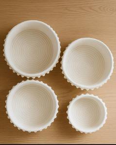 Ensemble de 4 paniers en macramé blancs, élégants, faits à la main, organisateur de rangement pour la décoration de la maison, chambre à coucher, salon et salle de jeux, en provenance d'Inde - Product Image 5