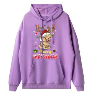 Sudadera con Capucha Personalizada de Navidad para Hombre, Cómoda y Moderna, 100% Poliéster, con Logotipo Personalizado, MOQ Bajo - Product Image 2