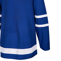 Jersey de hockey holgado Vintage de secado rápido, tela de malla de doble capa, camisetas de hockey sobre hielo de manga completa para hombres