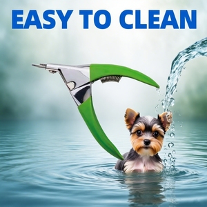 Cortaúñas profesional ecológico de acero inoxidable para mascotas para perros y gatos con recortador multifunción y mango recubierto de PVC - Product Image 6