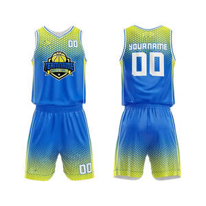 Gilet de basket-ball à séchage rapide antibactérien et respirant personnalisable, ensemble de maillots, uniforme d'entraînement sportif à sublimation de conception OEM pour hommes - Product Image 4