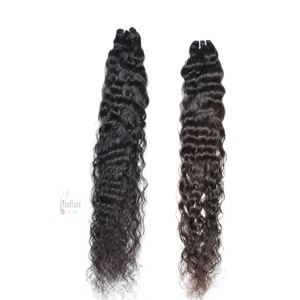 Cuticule Remy vierge brute non transformée alignée Double trame vague naturelle Temple bouclé vietnamien Extensions humaines Super vague indienne - Product Image 1