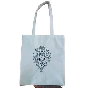 Sac à provisions fourre-tout en toile échantillon gratuit personnalisé d'usine petit sac en coton à bas prix - Product Image 1