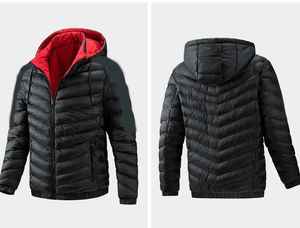 Chaqueta Acolchada de Lona Personalizable para Hombre, Ajustable, Transpirable, Cómoda, Estilo Urbano, Cuello Alto, Nueva Colección - Product Image 3