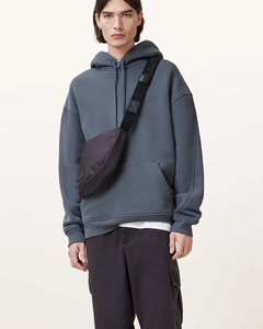 Vente en gros Sweat à capuche personnalisé pour hommes en pull à capuche gris en coton et polyester mélangé avec logo personnalisé imprimé Service OEM disponible - Product Image 6