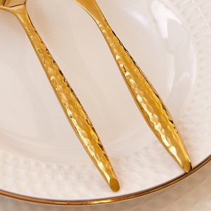 Low Price Luxury Mirrored Cutlery Set Gold Plated Flatware Stainless Steel Cutlery Knife <b>Fork</b> and Spoon Dinnerware - Product Image 4