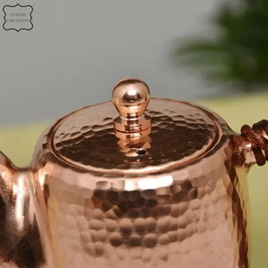 กาน้ำชาโลหะทำจากทองแดงงานแฮนด์เมดสำหรับใช้กับเตากาน้ำชาทำจากทองแดงดีไซน์ล่าสุด - Product Image 4