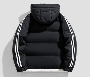 Veste d'hiver pour homme de haute qualité, taille plus, style safari, capuche, tissu microfleece doux, confortable, fermeture éclair, imprimé - Product Image 6