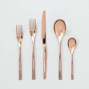 High Quality Gold Plated <b>Spoon</b> <b>Fork</b> <b>Set</b> with New Unique Design Luxury Stainless Steel Flatware for Wedding - Product Image 6