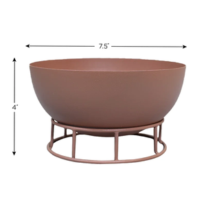 ชามเสิร์ฟสลัดบนโต๊ะเหล็กทรงกลมสำหรับตกแต่งห้องครัวและร้านอาหาร - Product Image 3