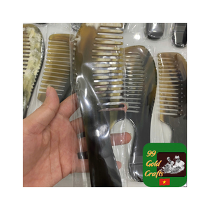 Peine de cuerno de búfalo pulido, peine de barba artesanal hecho a mano, peine de pelo duradero, cuerno Natural para un aseo elegante, venta al por menor y suministro a granel - Product Image 1
