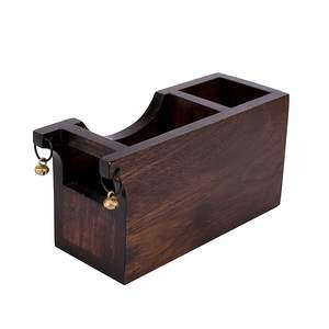 ที่วางช้อนไม้พิมพ์ลายสำหรับจัดระเบียบอุปกรณ์บนโต๊ะอาหาร ที่วางช้อนไม้พิมพ์ลายดอกไม้ทำมือสำหรับห้องครัว - Product Image 3