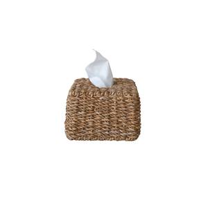 Boîte à mouchoirs en herbe de mer, forme rectangulaire, tissée à la main, brun naturel, décoration de salle de bain, salon, vente en gros, durable, en provenance du Vietnam - Product Image 3