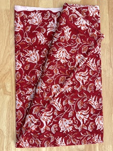 Hecho a mano indio de madera de bloque de impresión vestido de tela al por mayor moderno Jaipuri Floral Material de impresión - Product Image 5