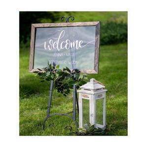 Soporte de bienvenida de hierro de la mejor calidad Diseño estándar Tamaño personalizado Ceremonia de fiesta de boda Soporte de bienvenida - Product Image 2
