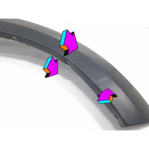Moldura de Arco de Rueda Delantera Derecha para MINI Countryman 1.ª Serie 51779800762 N47 C16 A Diésel 1600 (10>) - Product Image 5