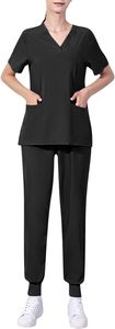 Nouveau Style respirant confortable Stretch médical Scrubs ensemble femmes uniformes hospitaliers avec toile à col en V - Product Image 2
