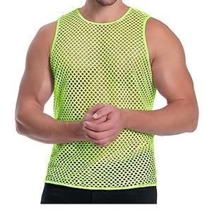 เสื้อกล้ามออกกำลังกายเล่นยิมสำหรับผู้ชายเสื้อกล้ามตาข่ายระบายอากาศได้ดี - Product Image 2