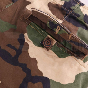 Servicio OEM al por mayor, Nueva llegada, Pantalones cortos cargo para hombre 100% algodón, con cierre de cremallera, estilo urbano de tiro medio-alto, color liso, marca privada - Product Image 6