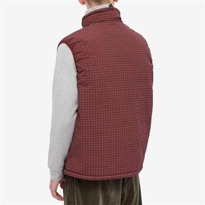 Custom Men's Breathable Casual <b>Style</b> Winter Vest All-Over Printed Nylon Padded Canvas Bubble Puffer Quilted <b>Design</b> Pocket - Product Image 2