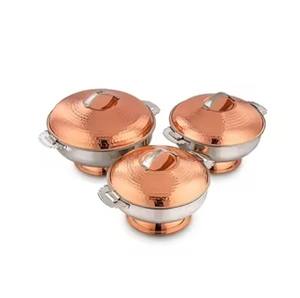 Vaisselle Décoration de table Pot de service alimentaire Chauffe-plat rond Casserole Équipement Casserole Plat en acier inoxydable Chauffe-buffet - Product Image 3