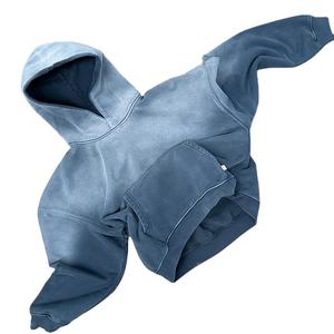 Sweat à capuche personnalisé, décontracté, logo imprimé, sweat à capuche unisexe en polaire de grande taille avec broderie pour hommes - Product Image 2