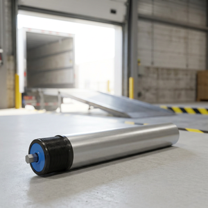 Rouleau de convoyeur silencieux à boîtier plastique résistant à l'huile, poulie à nervures en V, entraîné par roulement à billes STKM/SUS304 pour l'industrie alimentaire et électronique - Product Image 1