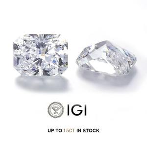 Diamant de laboratoire certifié IGI, taille Radiant, D VVS2, pierre libre, 1ct 2ct 3ct 4ct 5ct, HPHT CVD, diamant créé en laboratoire en promotion - Product Image 2