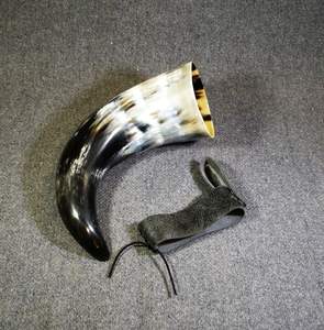 Corne à boire viking en pierre naturelle, faite à la main, motif animal, polie, sans danger pour les aliments, écologique, Inde - Product Image 6