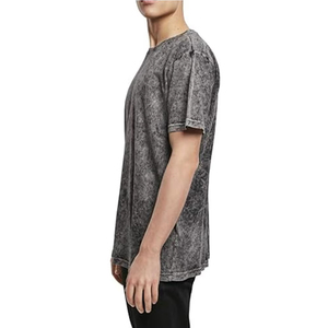 T-shirt en coton 100% lavé, t-shirt pour homme de haute qualité, surdimensionné, lourd, tissu tricoté, impression personnalisée en relief - Product Image 3