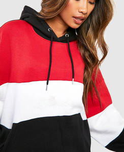 Vente en gros fabricant : Sweat à capuche streetwear personnalisé en molleton oversize avec impression 3D en relief, tricoté uni décontracté pour femme - Product Image 1