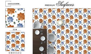 Carreaux imprimés numériques 3D brillants de style moderne Taille de 600x600mm Corps en porcelaine émaillée polie utilisé pour la décoration du centre commercial - Product Image 5