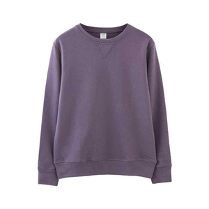 <b>Crew</b> <b>Neck</b> Women's Casual Oversized Hoodie 100% Cotton Waterproof Breathable Fleece <b>Sweatshirt</b> Solid Pattern Winter Back Logo - Product Image 3